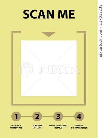 Banner for restaurant to pay bill by scan qr code 117018239