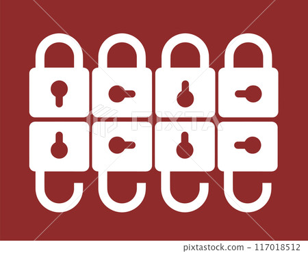 Lockpads with different key hole directions Lockpads with different key hole directions 117018512