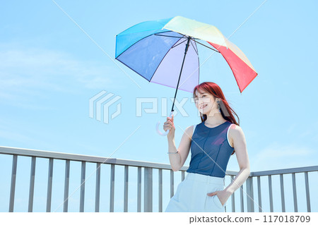 Summer woman portrait Summer woman portrait 117018709