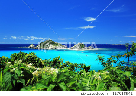 Okinawa in midsummer: Tokashiki Island, Aharen Beach Okinawa in midsummer: Tokashiki Island, Aharen Beach 117018941