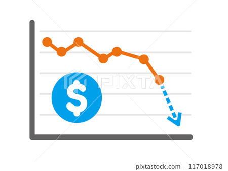 美元、美國股市、紐約道瓊指數圖表說明 | 下跌/崩盤 美元、美國股市、紐約道瓊指數圖表說明 | 下跌/崩盤 117018978
