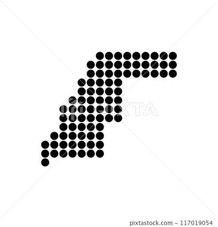 western Sahara map icon 117019054