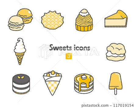 Icon collection Sweets 03 Icon collection Sweets 03 117019154