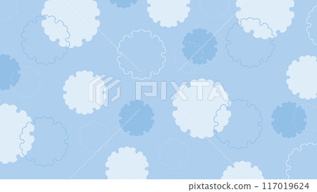 雪環圖案背景藍色淺藍色日本圖案 117019624