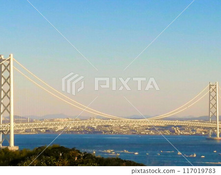 明石海峽大橋的景色 明石海峽大橋的景色 117019783