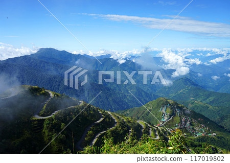 Beautiful Zig Zag Road of Silk Route Sikkim Beautiful Zig Zag Road of Silk Route Sikkim 117019802