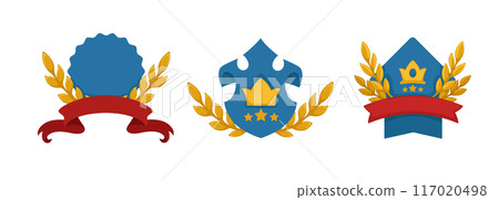 Royal Emblem Badge Collection vector Royal Emblem Badge Collection vector 117020498