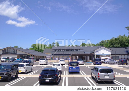 Iwate Roadside Station Ishidoriya on a sunny day 117021128