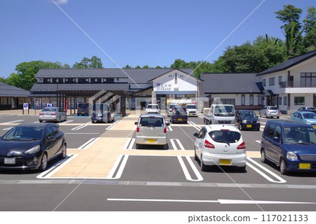 Iwate Roadside Station Ishidoriya on a sunny day 117021133