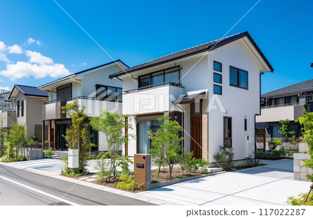 Image of new residential area Image of new residential area 117022287