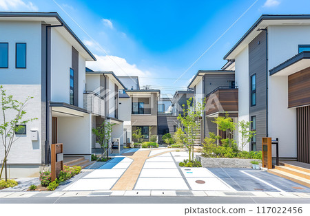 Image of new residential area Image of new residential area 117022456