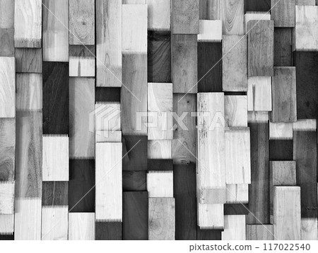 Wooden wall, wooden background for making backgrounds and adding text. 117022540