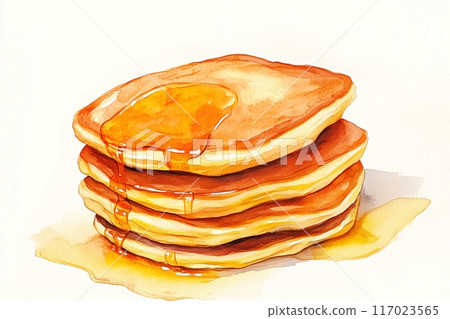 時尚煎餅插畫“AI生成圖像” 時尚煎餅插畫“AI生成圖像” 117023565