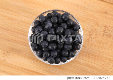 Fresh blueberries on a plate Fresh blueberries on a plate 117023758
