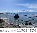 Hayama, the sparkling sea of Morito Beach, Hayama Lighthouse, and the Najima Torii 117024574