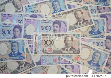 新紙幣 紙幣 10,000 日圓、5,000 日圓、1,000 日圓 新紙幣 紙幣 10,000 日圓、5,000 日圓、1,000 日圓 117025140