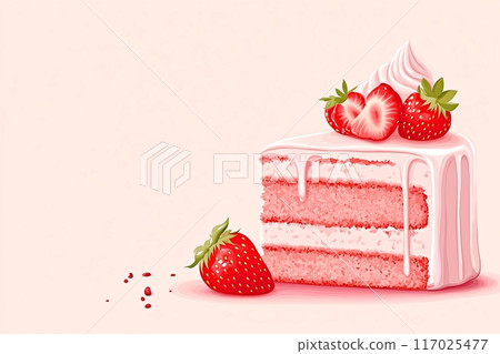 美味的草莓蛋糕“AI生成圖像” 美味的草莓蛋糕“AI生成圖像” 117025477