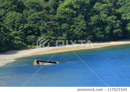 Kasado Island war relics: Stranded ship 117025509
