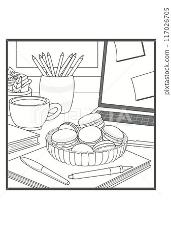 馬卡龍著色書 117026705