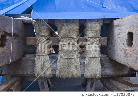 祗園祭岩戶山山建築(繩索)1 祗園祭岩戶山山建築(繩索)1 117026872