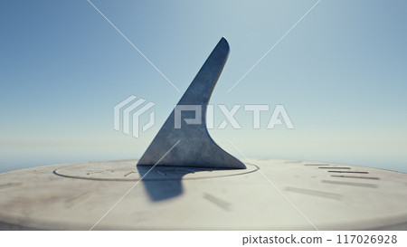 Sundial ancient timekeeping device, uses sun position to mark the passing hours Sundial ancient timekeeping device, uses sun position to mark the passing hours 117026928