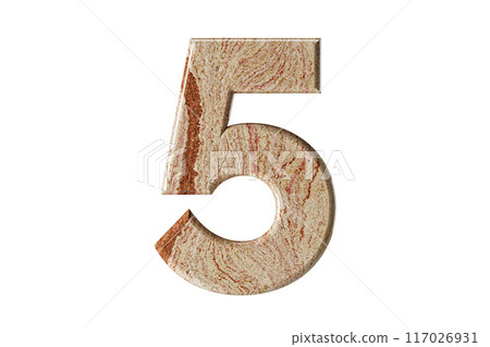 Digit sculpted from warm-toned marble, stands tall and elegant, a symbol of resilience and refinement. Digit sculpted from warm-toned marble, stands tall and elegant, a symbol of resilience and refinement. 117026931