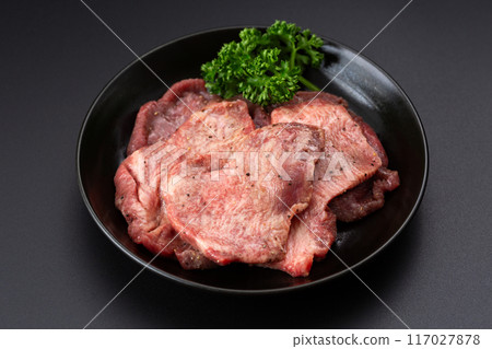 Beef tongue and salted tongue 117027878