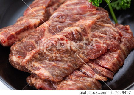 Beef loin for grilled meat 117029407