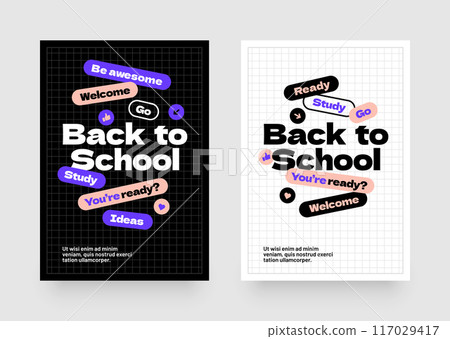 Design layout template for Back to school. 117029417