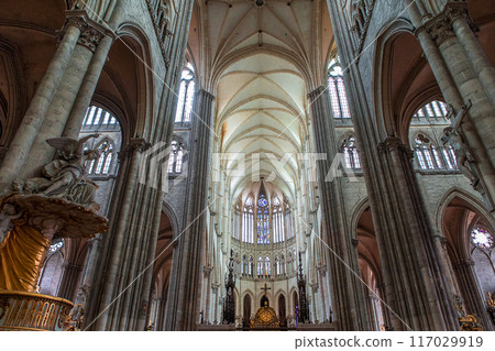 cathedral of Amiens, france cathedral of Amiens, france 117029919