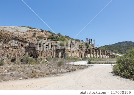 Abandoned Ingurtosu Mine Ruins in Sardinia 117030199