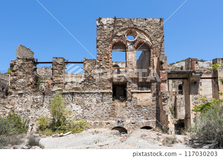 Ruined Buildings of Ingurtosu Mine in Sardinia 117030203