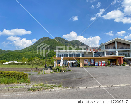 新鮮的綠色 Chojabaru Tadewara 沼澤和 Kuju 山脈 117030747