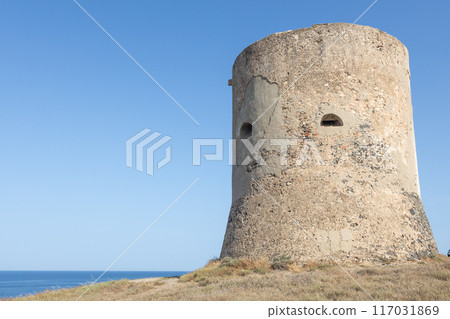 Ancient Tower on Sardinian Coast 117031869