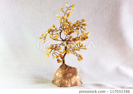 Beautiful tree of life made of stones and metal 117032386