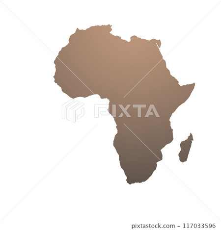 Map of Africa, sign silhouette. World Map Globe. Vector Illustration isolated on white background. African continent Map of Africa, sign silhouette. World Map Globe. Vector Illustration isolated on white background. African continent 117033596