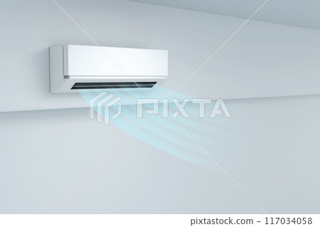 從 3D 空調吹出冷風的圖像 從 3D 空調吹出冷風的圖像 117034058