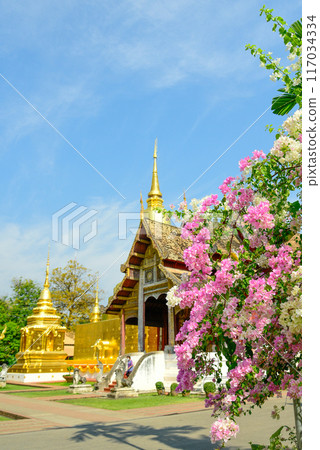 Beautiful scenery of Wat Phra Singh temple in Chiang Mai, Thailand 117034334
