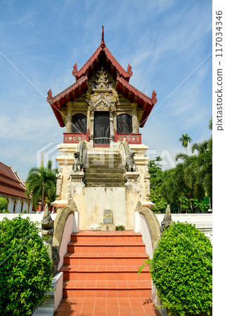 Beautiful scenery of Wat Phra Singh temple in Chiang Mai, Thailand 117034346