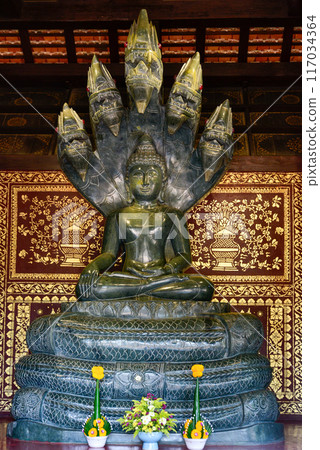 泰國清邁 Wat Chediluang 寺美麗的風景 117034364