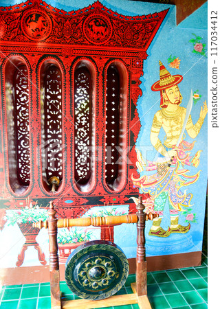 Beautiful scenery of Wat Chedi Luang temple in Chiang Mai, Thailand 117034412