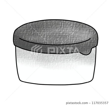 A simple, round, analog-style container 117035357