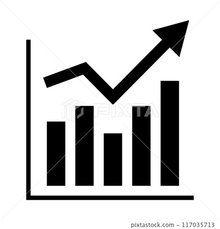 Up and down graph icon 117035713