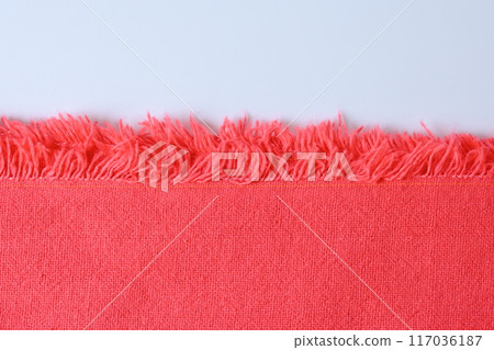 red fabric textile on white background, object for fashion cloth design red fabric textile on white background, object for fashion cloth design 117036187