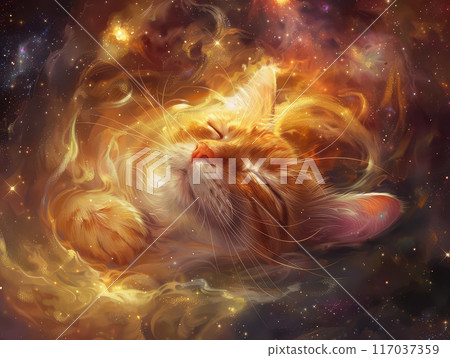 A Cat Napping in a Cosmic Nebula 117037359