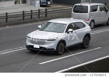 HEV Compact SUV Road Driving 117038831
