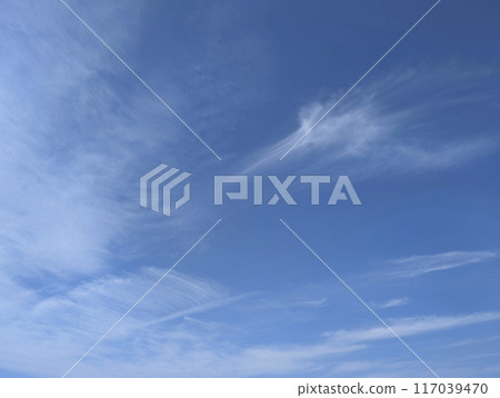 Blue sky sky background material 117039470