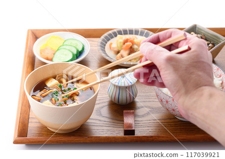 滑子湯、米和配菜 滑子湯、米和配菜 117039921