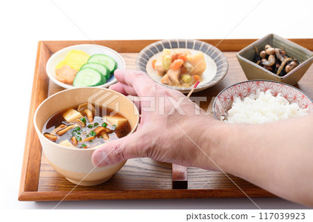 滑子湯、米和配菜 滑子湯、米和配菜 117039923