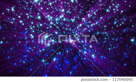 Abstract background of bright purple glowing shiny dots of bokeh stars and circles of beautiful festive space Abstract background of bright purple glowing shiny dots of bokeh stars and circles of beautiful festive space 117040095